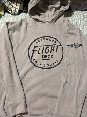 Flight Deck Arrowwood Golf Course Men's Hoodie Sweater - Taupe